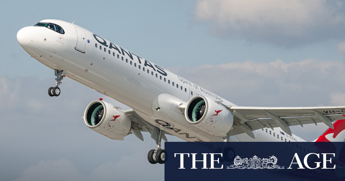 Wider seats, bigger bins: New Qantas Airbus’ first flight takes off