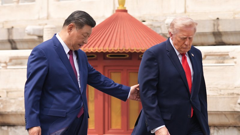 China gives Trump a grand welcome and a stern warning on Taiwan