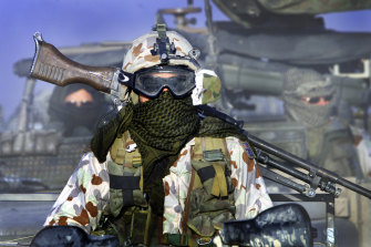 SAS soldiers on patrol in Afghanistan.