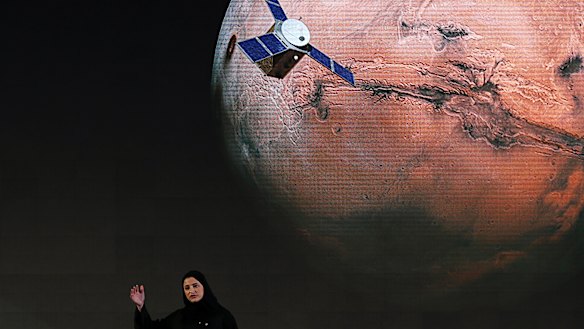 Sarah Amiri, deputy project manager of a planned United Arab Emirates Mars mission talks about the project named “Hope,” “Amal” in Arabic.