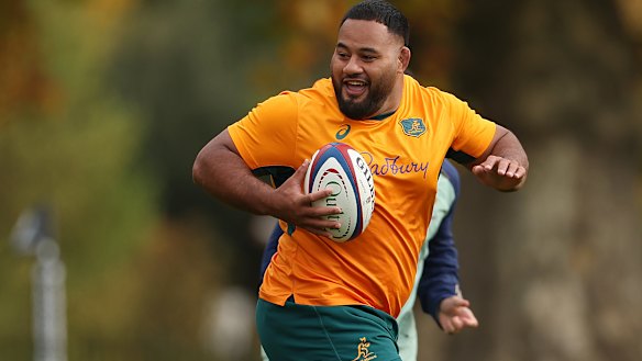 Taniela Tupou is back happier than ever with the Wallabies.