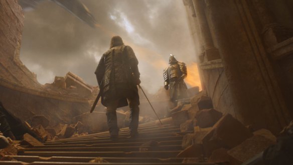 A date with destiny: The Hound and The Mountain prepare to face off.