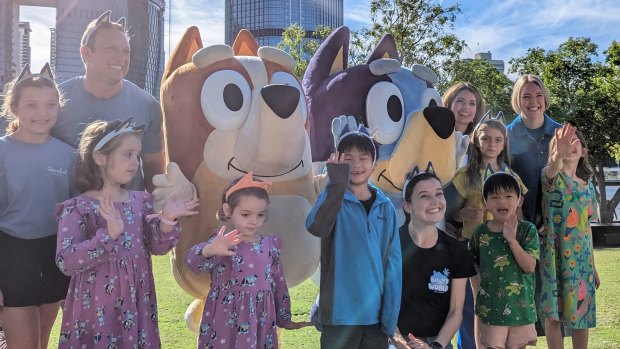 The “Bluey’s world, for real life” campaign launch in Brisbane on Sunday.