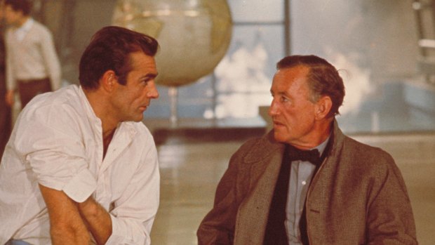 Sean Connery and author Ian Fleming discuss the character of James Bond while filming Dr No.