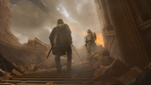 A date with destiny: The Hound and The Mountain prepare to face off.