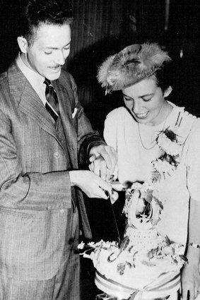 Joyce and Francis James on their wedding day.