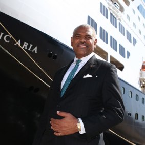 Arnold Donald, the head of Carnival Cruises, in Sydney.