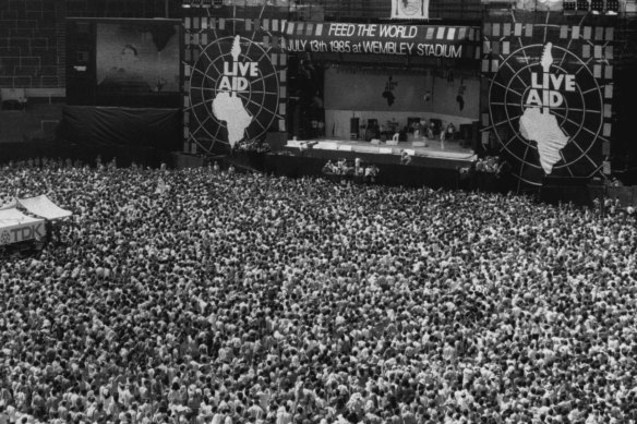  Live Aid was seen  by an estimated 500 million people in 160 countries.