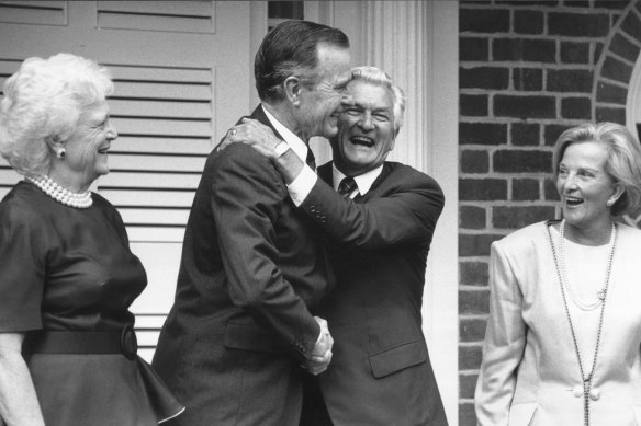 Andrew McKinnon arranged musical entertainment for George HW Bush when the then-US president visited Bob Hawke at Kirribilli in 1991.