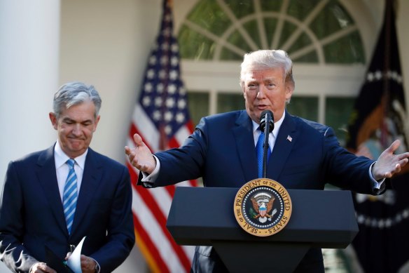 Donald Trump when president directly attacked Fed chair Jerome Powell.