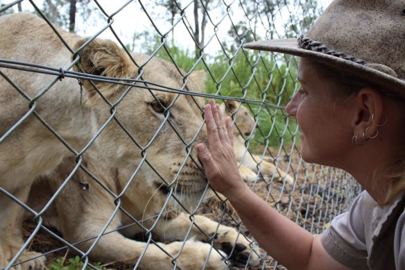 Zookeeper Jennifer Brown was attacked by two lions on Friday morning. 