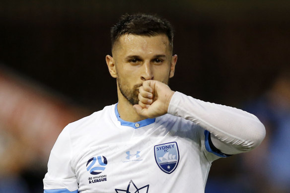 Kosta Barbarouses returns to AAMI Park on Friday night for the first time as a Sydney FC player.