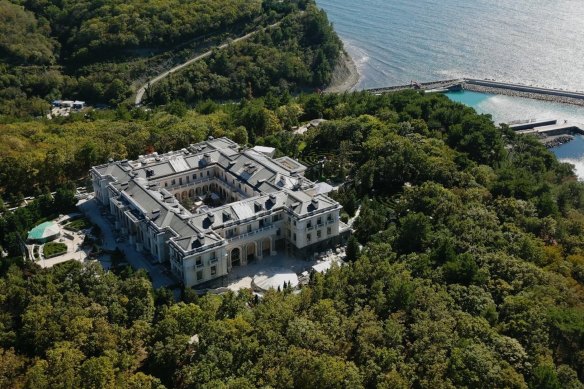 Vladimir Putin's alleged lavish mansion on the Black Sea coast.