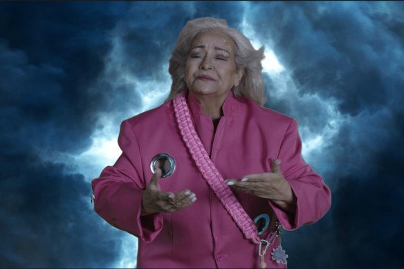 “Pop star moment”: Artist Hossei’s mother, Nahid, stars in his work Thunderbloom-Live. 