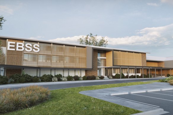 An artist’s impression of the new East Brisbane State School in Coorparoo.