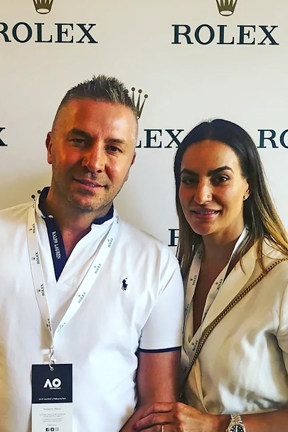 David Deicke with his partner, Belinda Pitts.