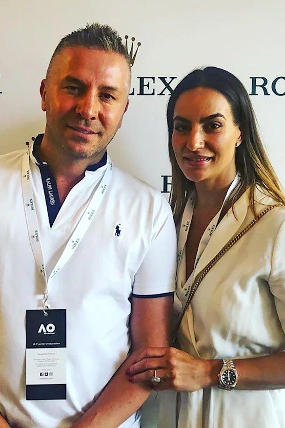 David Deicke with his partner, Belinda Pitts.