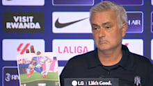 Mourinho informs reporters of the two calls he believes were incorrect.