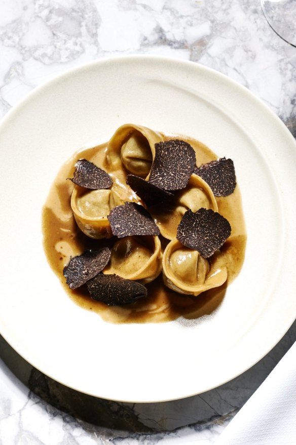 Tortellini with truffle.