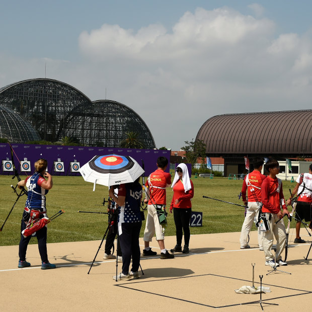 Yumenoshima Park Archery Field.