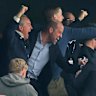 Prince William is overcome with joy during Aston Villa’s win in the Europa League final.