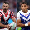 Big-name Bulldogs and Roosters recruits headline $7m in returning talent