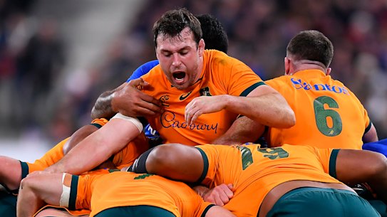 Nick Frost (centre) has been ruled out of Australia’s Test with France. 