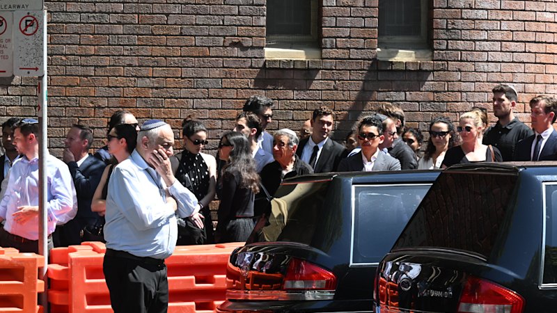 Two coffins, twin hearses, to farewell hero couple who tried to stop Bondi shooter