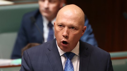 Home Affairs Minister Peter Dutton.