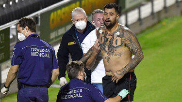 Andrew Fifita’s fractured larynx last year was first treated by paramedics before he was rushed to hospital.