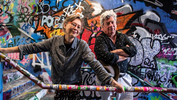 “The picture is written by four young women, it’s about their lives and young women were the ones who really responded strongly to it’: Director Haydn Keenan with Tracy Mann, who stars in Going Down.