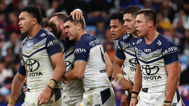 NRL 2024: Trailing by 12 and down to 12 men, the North Queensland Cowboys  still upset the high-flying Sydney Roosters