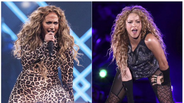 Jennifer Lopez (left) and Shakira will team up for this season's Super Bowl half-time show.