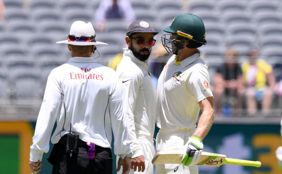 Tim Paine and Virat Kohli don't need a microphone.