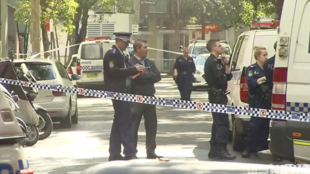 Police are investigating an allegedly "targeted" double stabbing in Chippendale on Saturday morning.