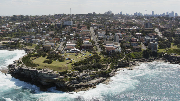 A memorial to the men who were attacked or killed will be built near a cluster of trees at Marks Park south of Bondi.