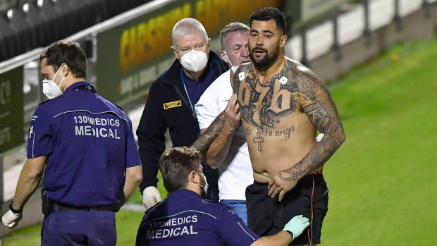 Andrew Fifita’s fractured larynx last year was first treated by paramedics before he was rushed to hospital.