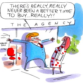 Things are looking difficult at premium real estate outfit The Agency. Illustration: Matt Golding