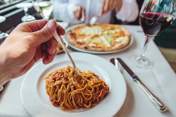 Never order pizza and pasta together.