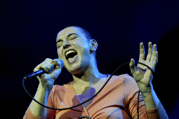 Sinead O’Connor performs at the East Coast Blues and Roots Festival in Byron Bay in 2008. 