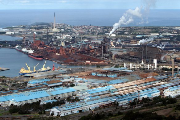 A naval facility at Port Kembla would have easy access to nearby industry.