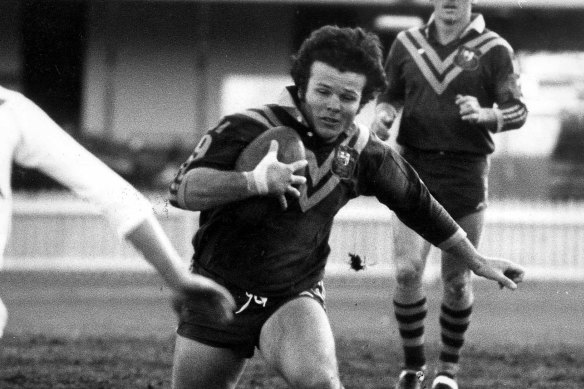 Les Boyd on the attack for Australia.