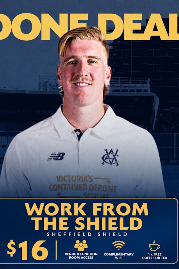 Cricket Victoria’s work from the Shield promotion.