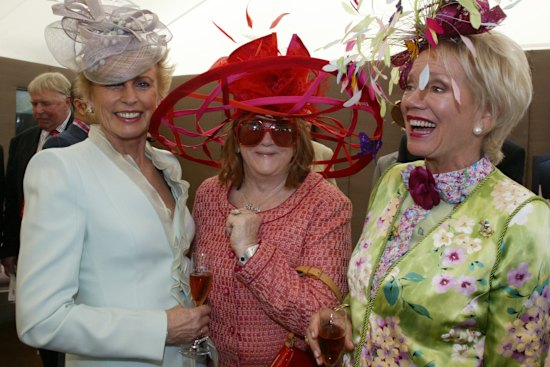 From left: Lady Sonia McMahon, Eileen “Red” Bond, Susan Renouf made up Flemington’s “Holy Trinity”.