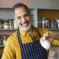 Yotam Ottolenghi spends plenty of time experimenting in the Ottolenghi Test Kitchen in London.