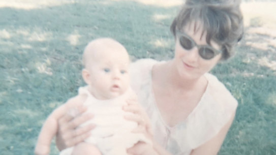 The author as a baby with the mother she’d worry about for much of her life.