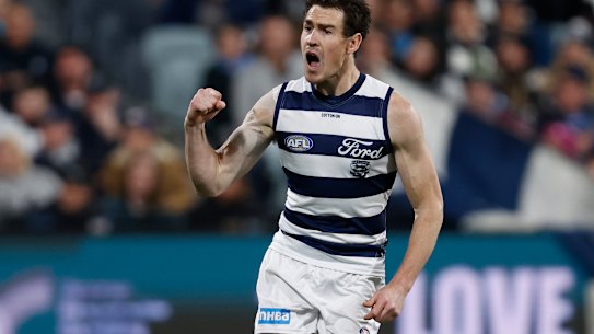 Geelong’s Jeremy Cameron.