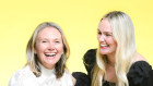 Bec Jefferd (seated) and Ava Chandler.