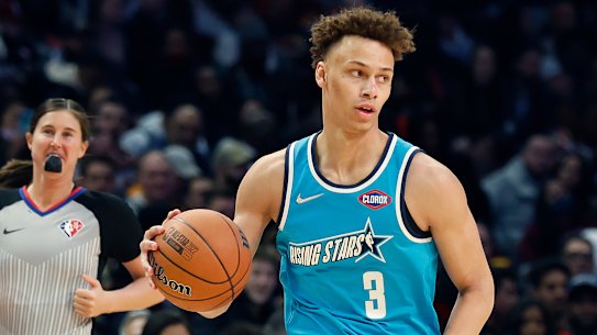 Dyson Daniels, in February this year.