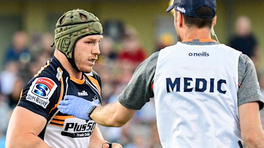 Vulnerable: David Pocock was among the players injured during the Wallabies fitness camp in January. 